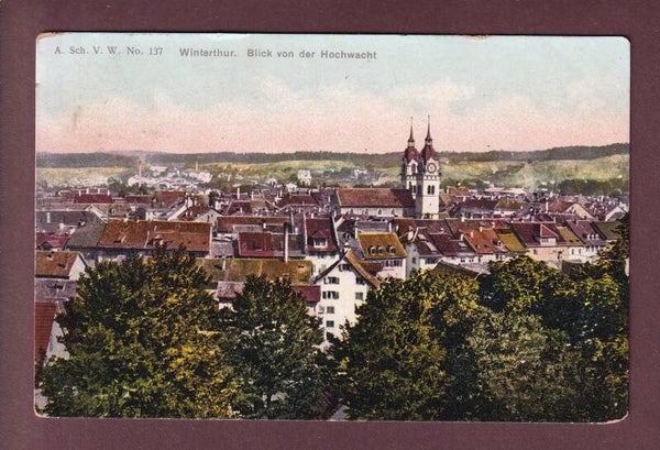 WINTERTHUR - Blick von der Hochwacht - 1907