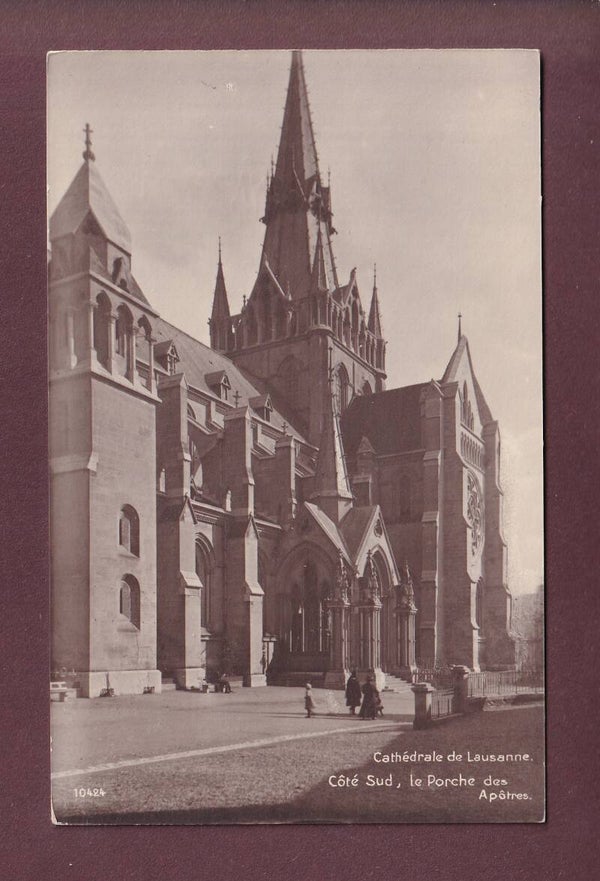 LAUSANNE - Cathédrale - Porche des Apôtres - 1920