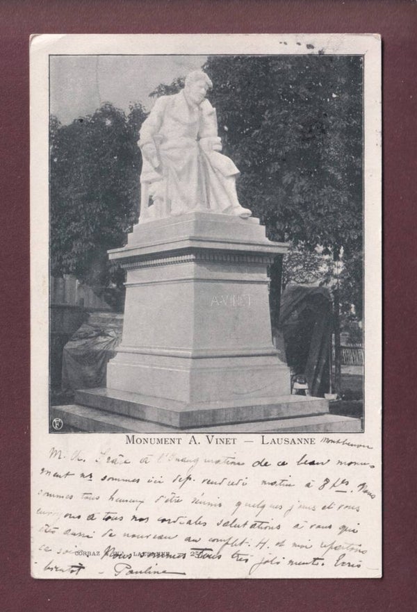 LAUSANNE - Monument A. Vinet - 1900