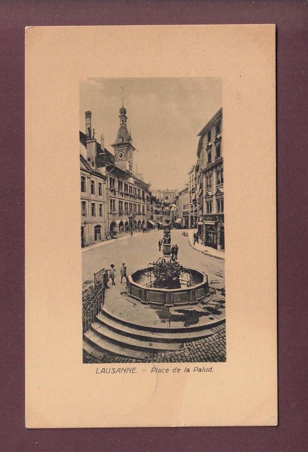LAUSANNE - Place de la Palud - 1908