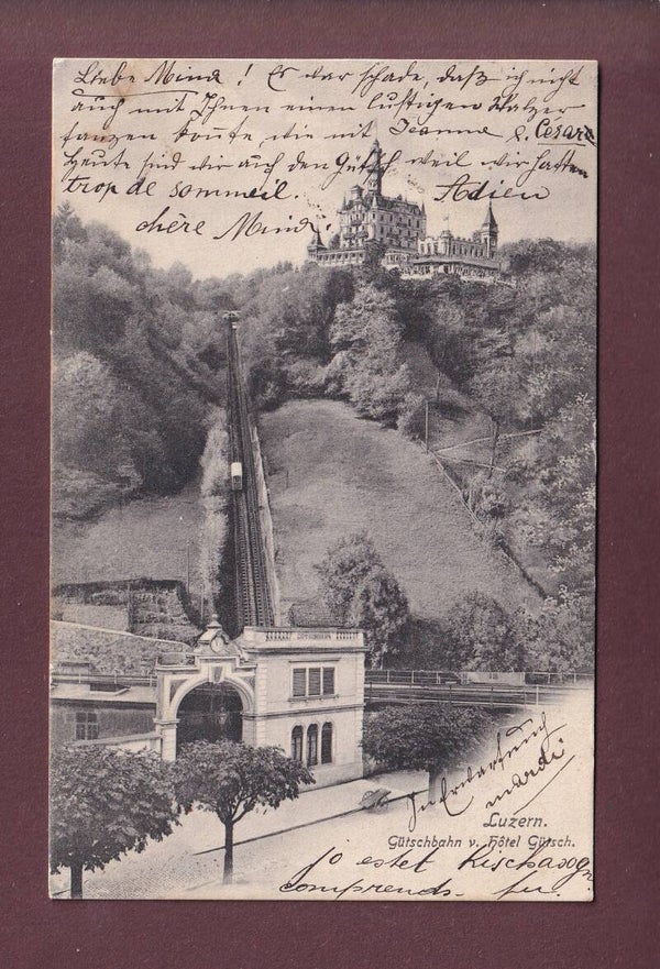 LUZERN - Gütschbahn - Hotel - 1908