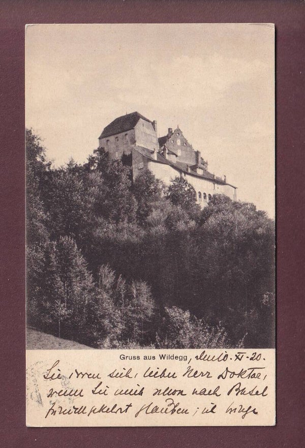 Gruss aus WILDEGG - Schloss - 1920
