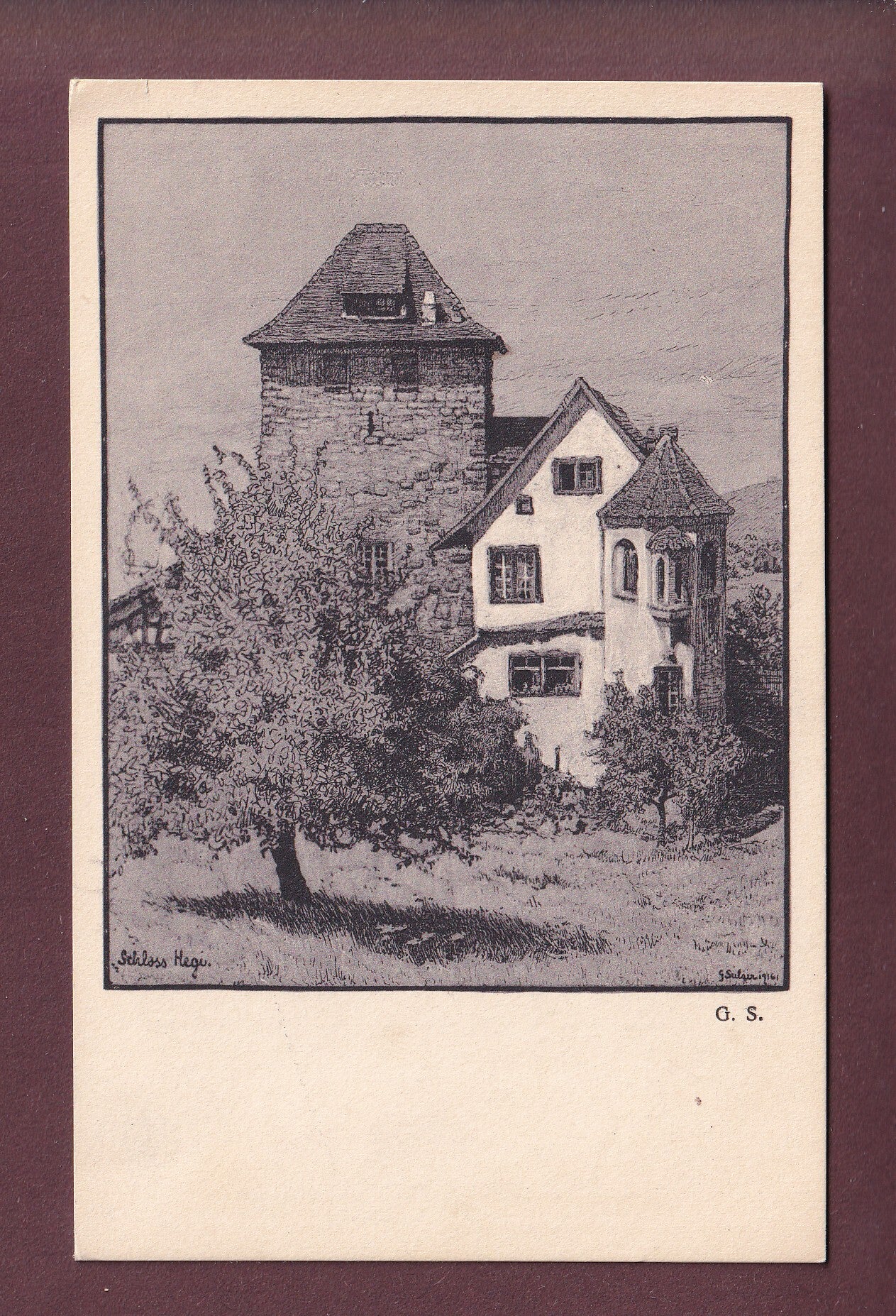 Winterthur - SCHLOSS HEGI - 1918