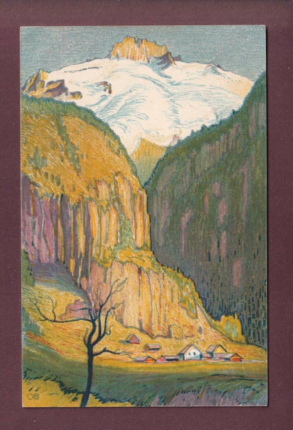 GLACIER DES GRANDS vu de Finhaut - 1915