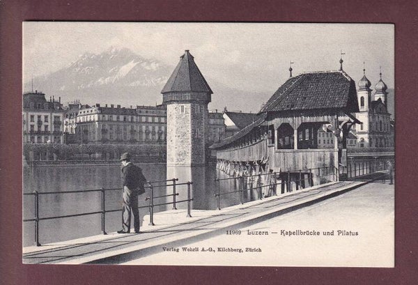 LUZERN - Kapellbrücke - Mann