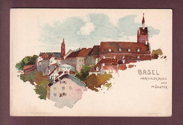 BASEL - Martinskirche - Münster - F. Voellmy