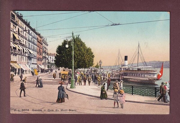 GENEVE - Quai du Mont-Blanc - Bateau CGN