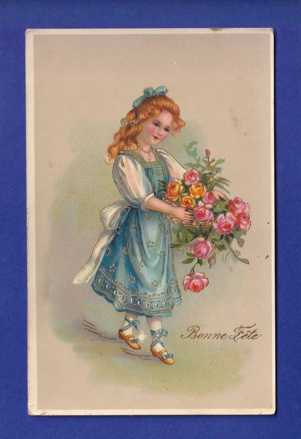 ENFANT - Jeune fille et fleurs