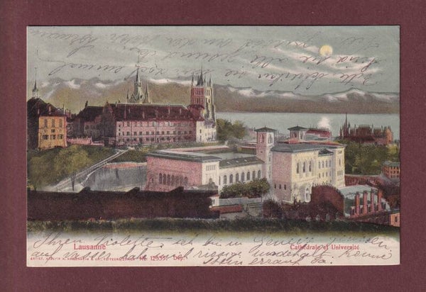LAUSANNE de nuit - Université - 1905