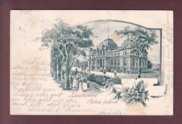 LAUSANNE - Palais Fédéral - 1900