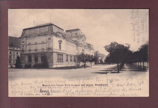 NEUCHÂTEL - Musée - Quai - 1899