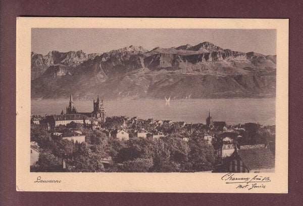 LAUSANNE - Brasserie des Casernes - Cathédrale - 1907