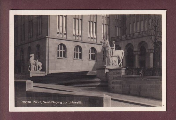 ZÜRICH - West-Eingang zur Universität - 1932