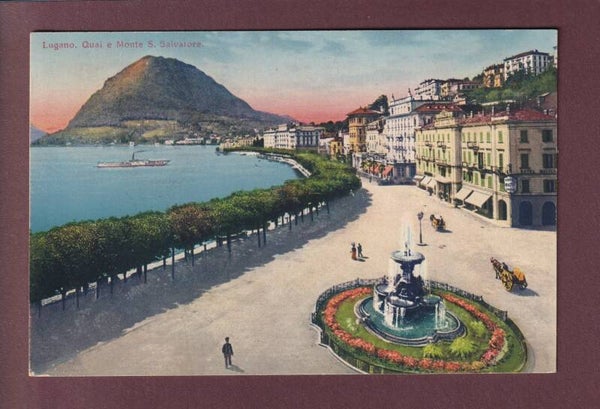LUGANO - Quai - Fontana - 1916