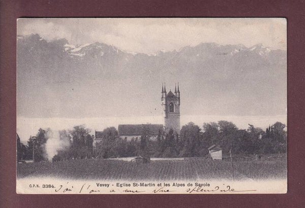 VEVEY - Eglise St. Martin - 1905