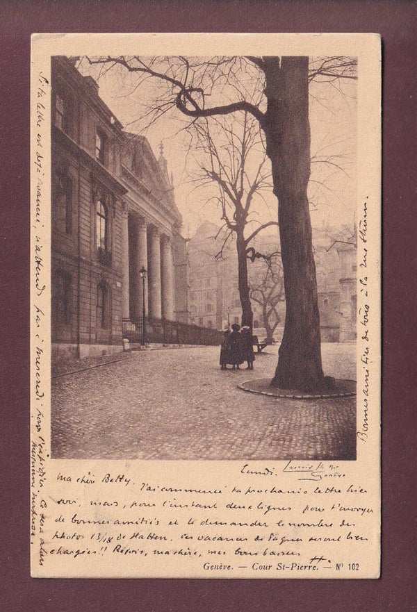 GENEVE - Cour St. Pierre - 1907
