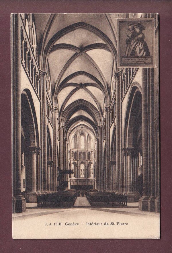 GENEVE - Intérieur de St. Pierre - 1920