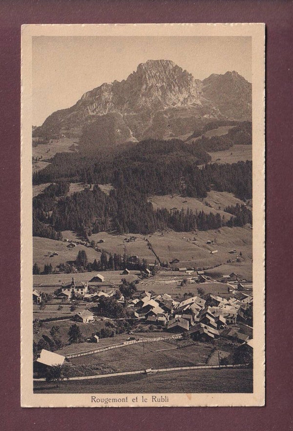 ROUGEMONT et le Rübli - 1924