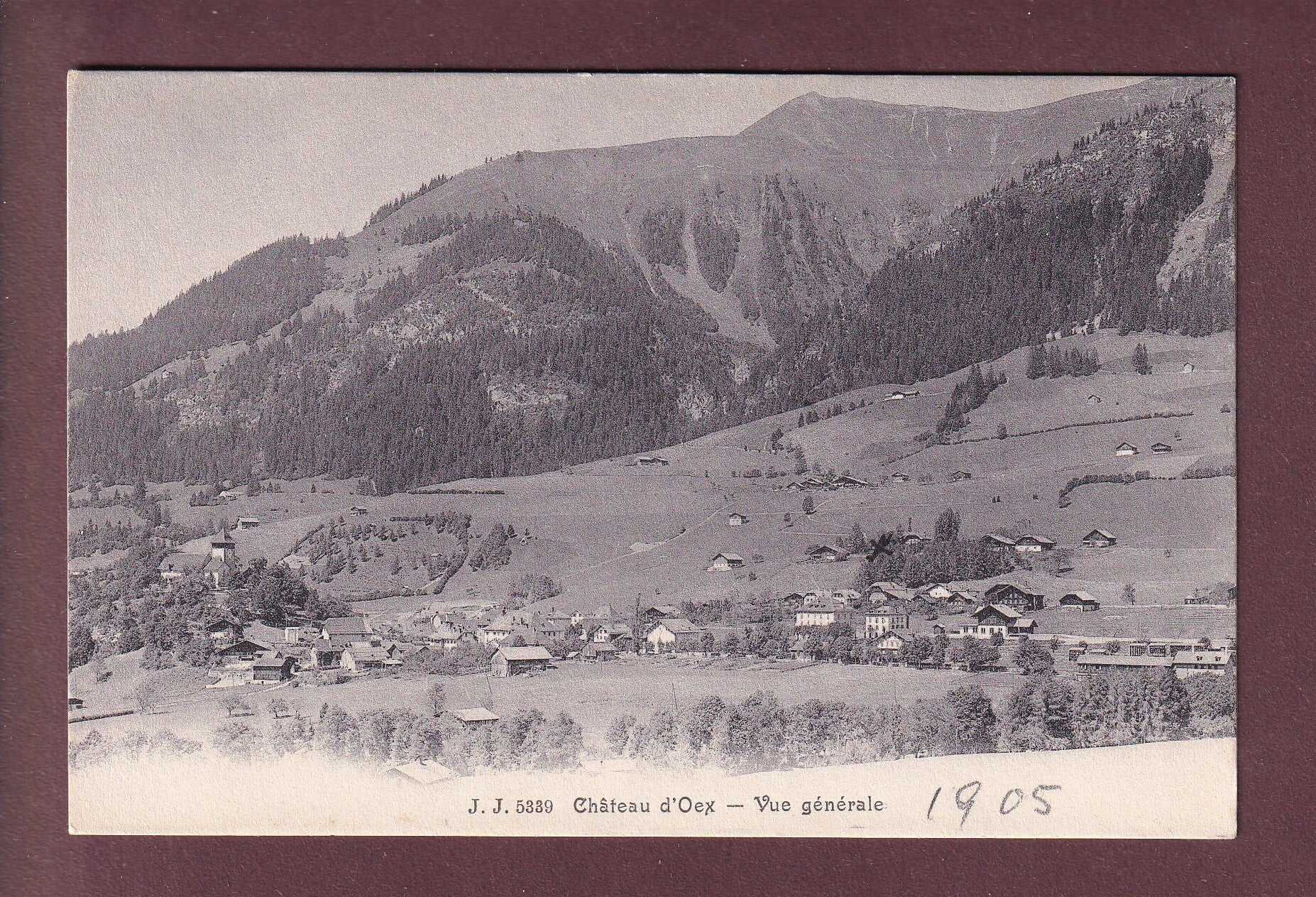 CHÂTEAU D'OEX en hiver - 1962