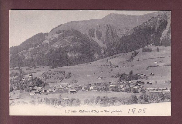 CHÂTEAU D'OEX en hiver - 1962
