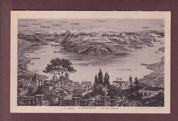 LAUSANNE et environs - Vol d'oiseau