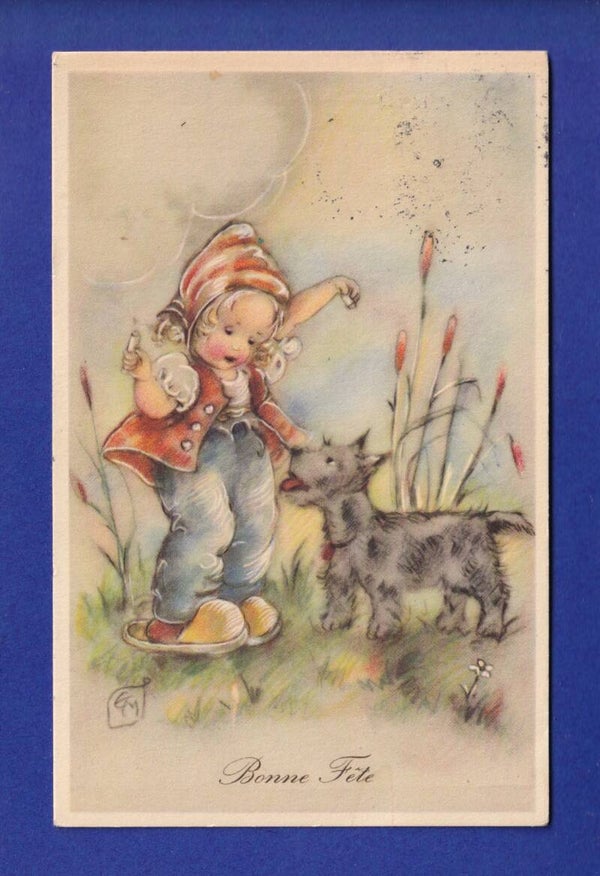 ENFANT - Jeune fille avec son chien