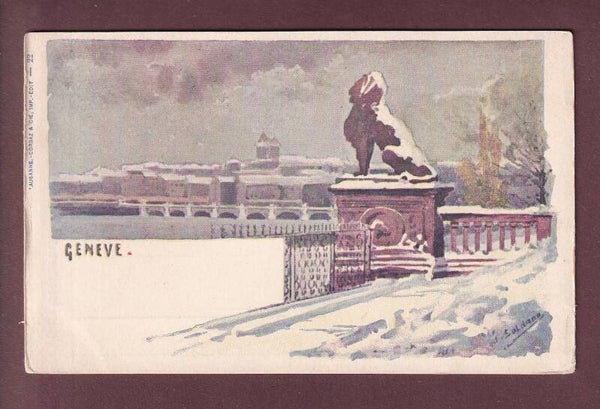 GENEVE sous la neige