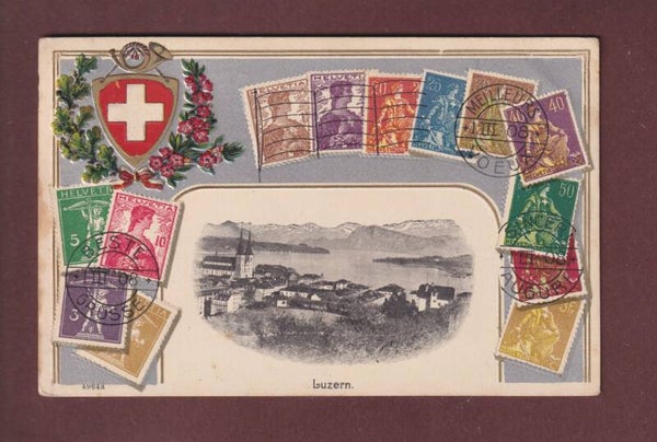 LUZERN - Briefmarken - 1914 Präge