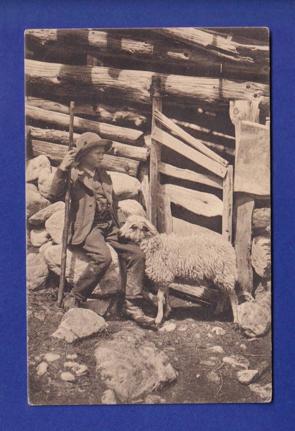 ENFANT - Jeune berger - Mouton