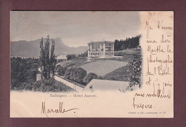 BALLAIGUES - Hôtel Aurore - 1901