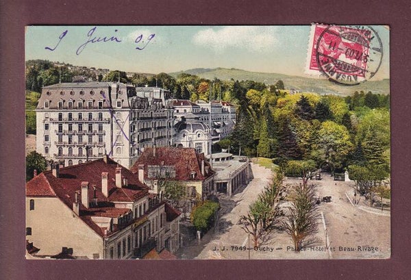 LAUSANNE - Ouchy - Beau-Rivage - 1909