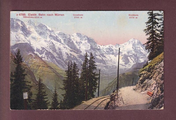 Elektrische Bahn nach MÜRREN - 1925