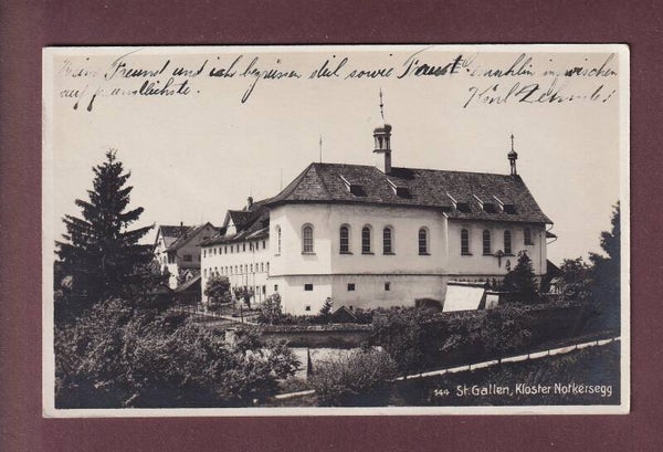 ST. GALLEN - Kloster Notkersegg - 1926