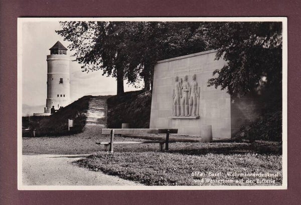 BASEL - Wehrmännerdenkmal - Wasserturm - 1950