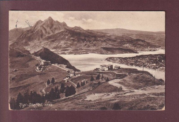 RIGI-STAFFEL - 1922 Hotel Stempel