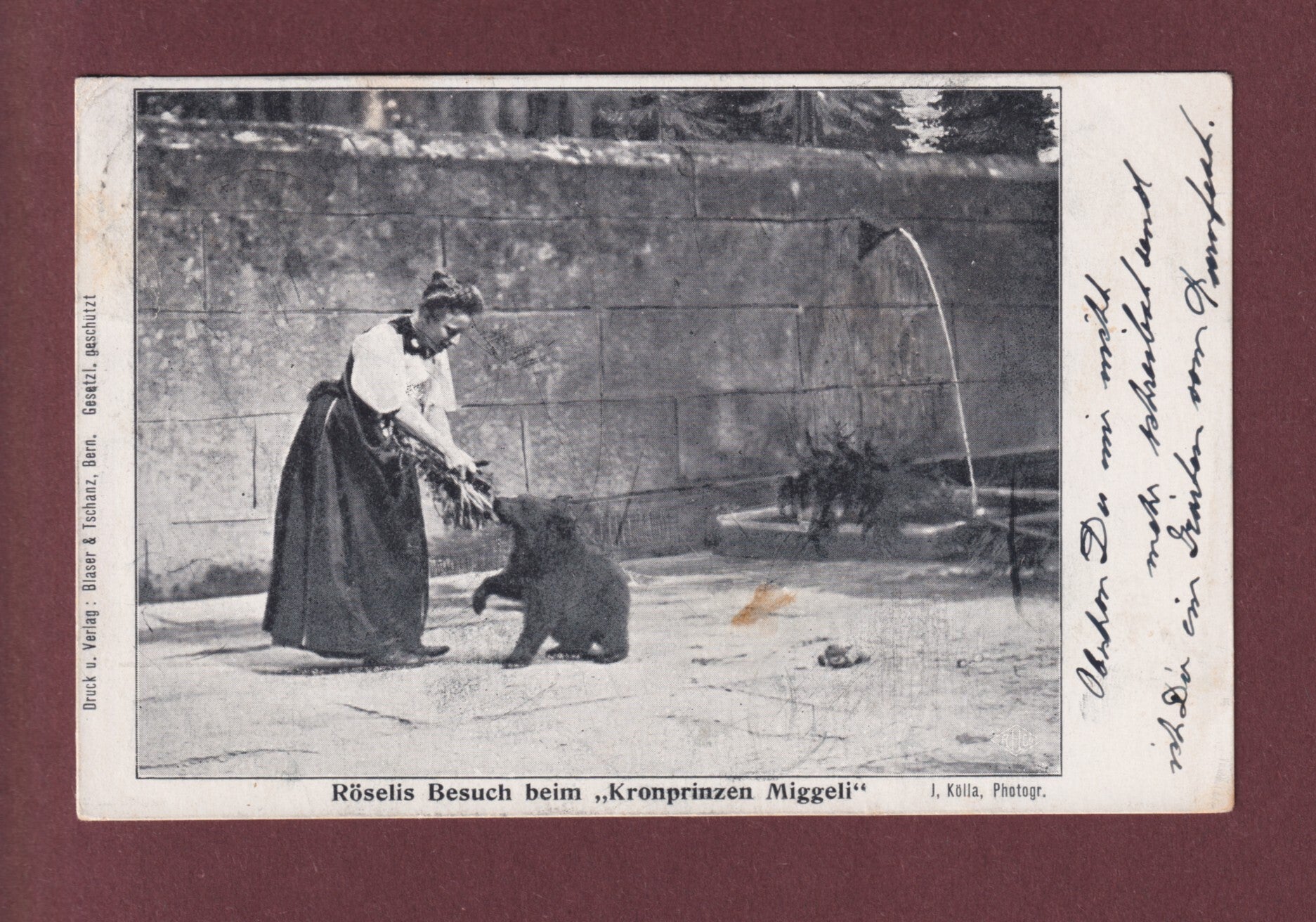 BERN - Bärengraben - 1906