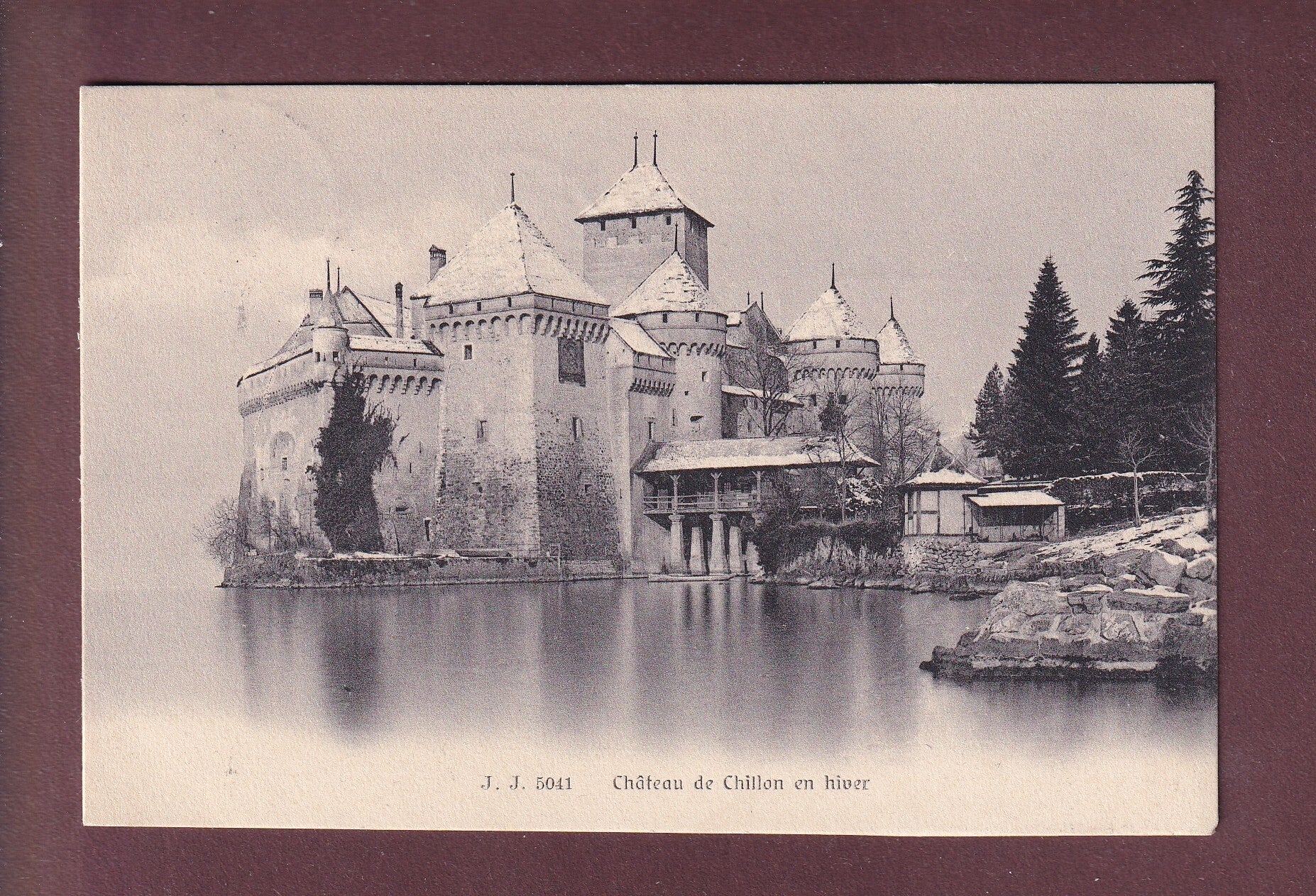 Château de CHILLON en hiver - 1906