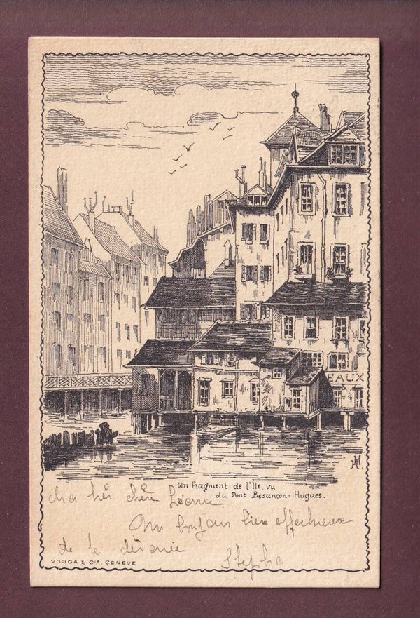 GENEVE - Un fragment de l'Île - 1899 Vouga