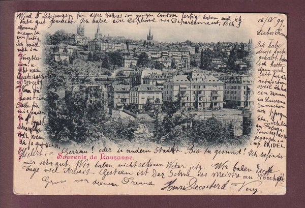 Souvenir de LAUSANNE - 1899