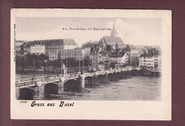 Gruss aus BASEL - Alte Rheinbrücke
