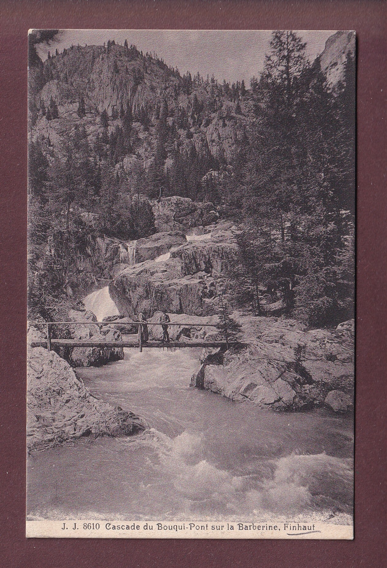 Finhaut - Cascade du BOUQUI - Pont sur la Barberine