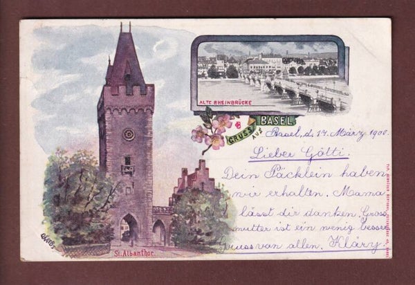 Gruss aus BASEL - 1900