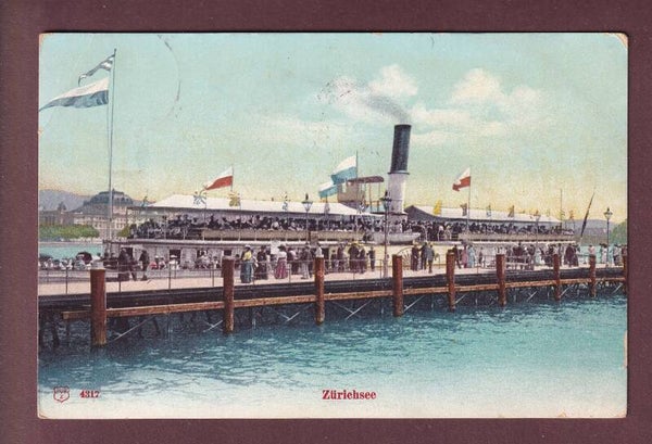 ZÜRICHSEE - Schiff - 1906 // Eckbüge //