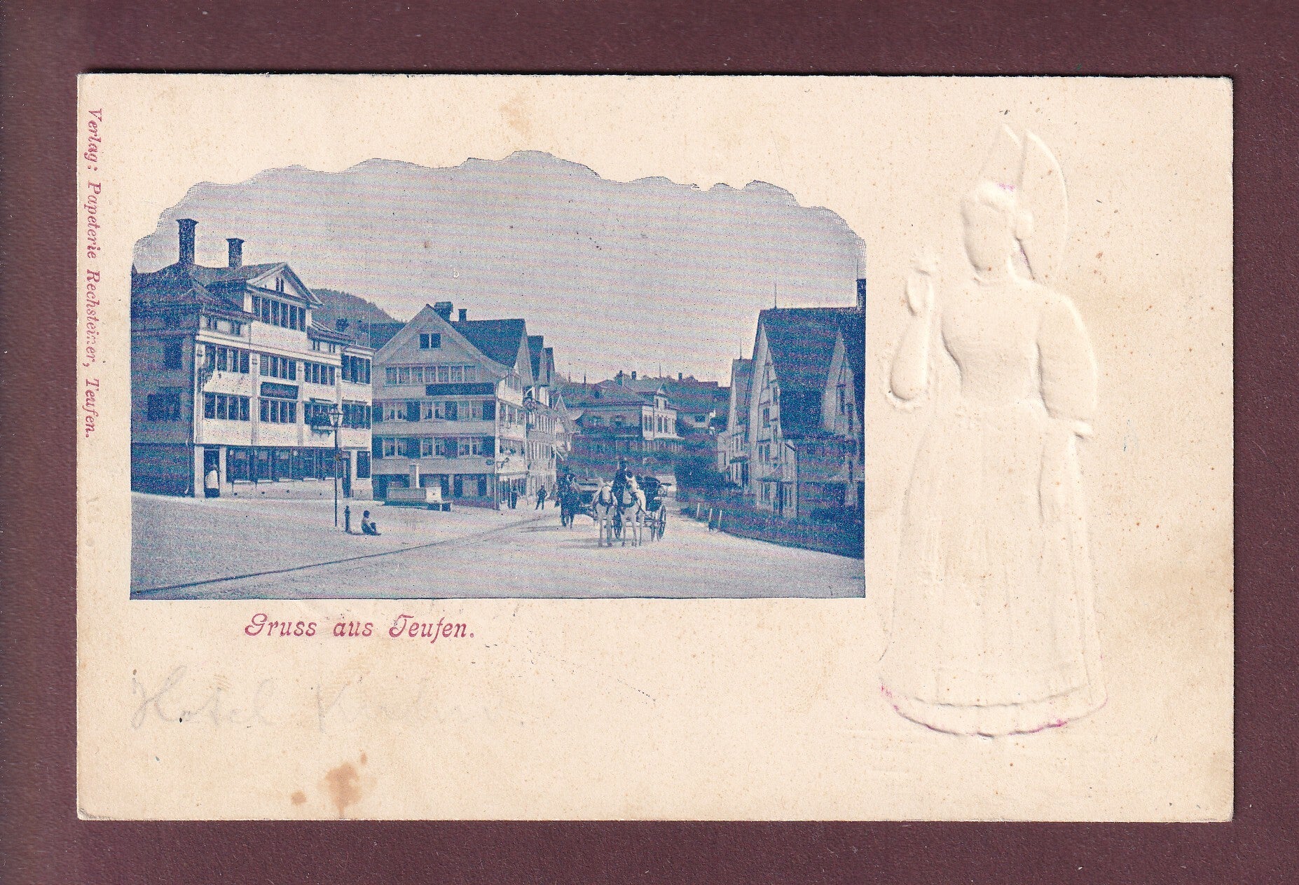 Gruss aus TEUFEN - Appenzellerin - 1900