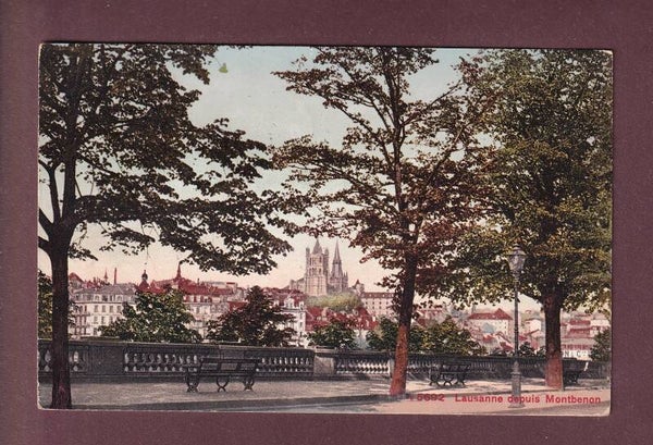 LAUSANNE depuis Montbenon - 1919