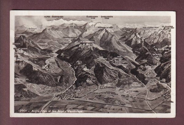 AIGLE - BEX et les Alpes vaudoises - 1934 Feldpost