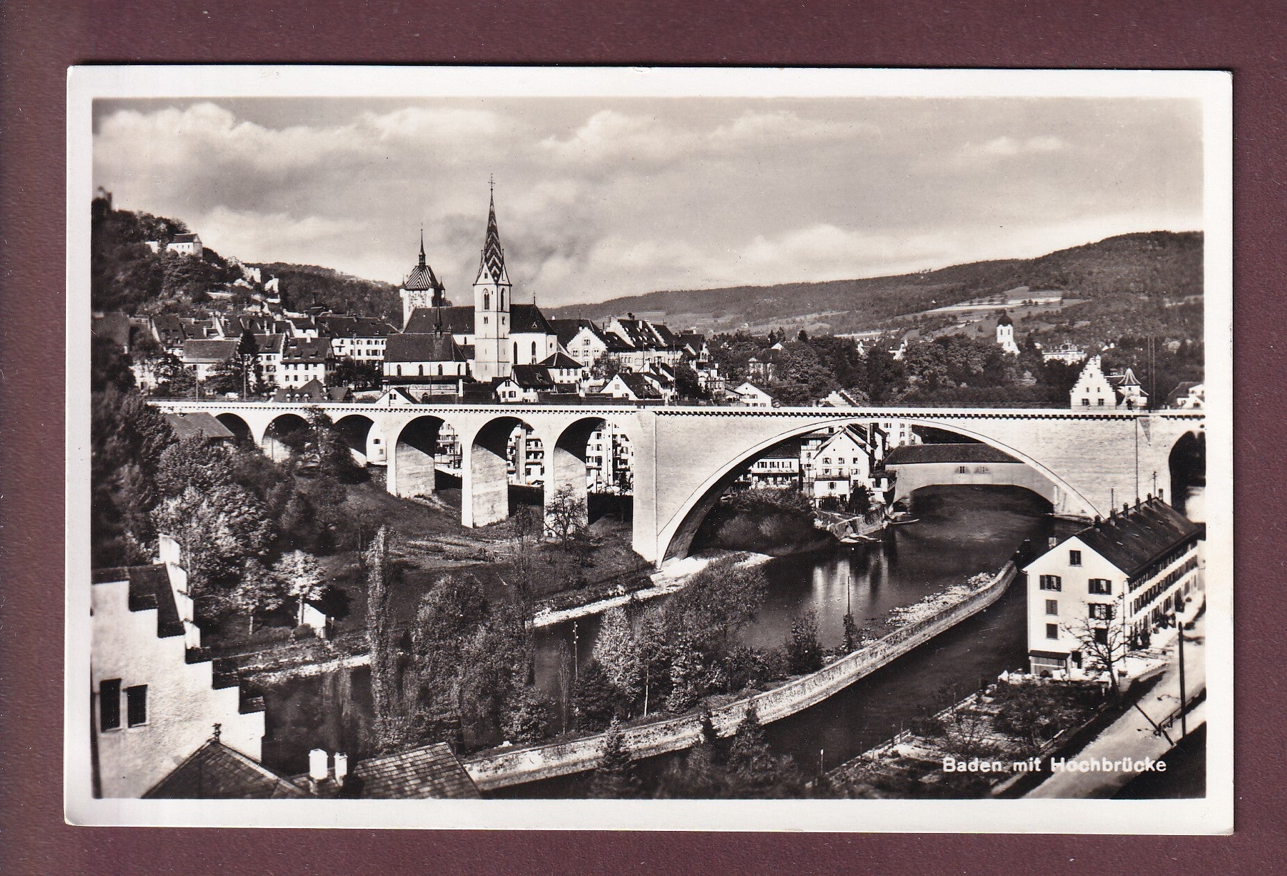 BADEN mit Hochbrücke - 1942
