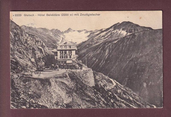 GLETSCH - Hotel Belvédère Zmuttgletscher - 1919 // Eckbug //