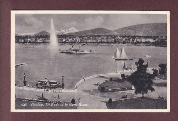 GENEVE - Rade - Bateau CGN - 1936