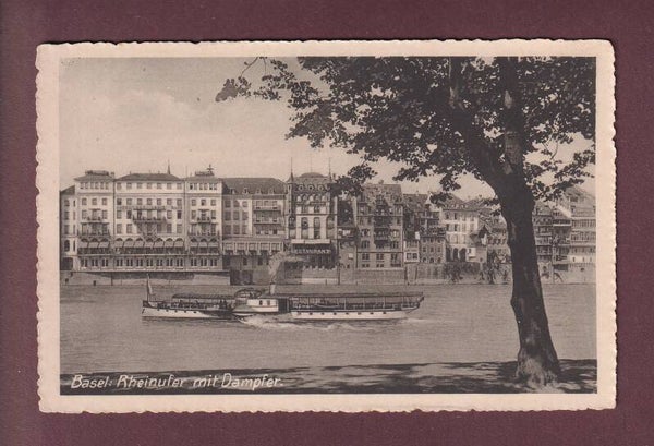 BASEL - Rheinufer - Dampfer